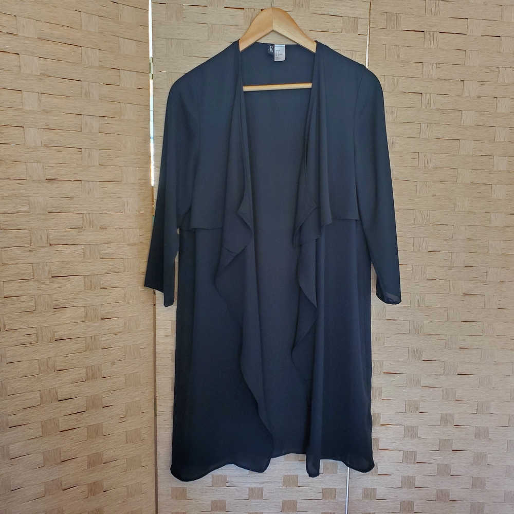 H&M Divided Size Small Black Long Cardigan